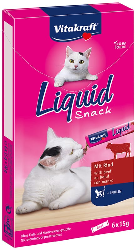 Vitakraft Liquid Snack Rund & Inuline, 6 St