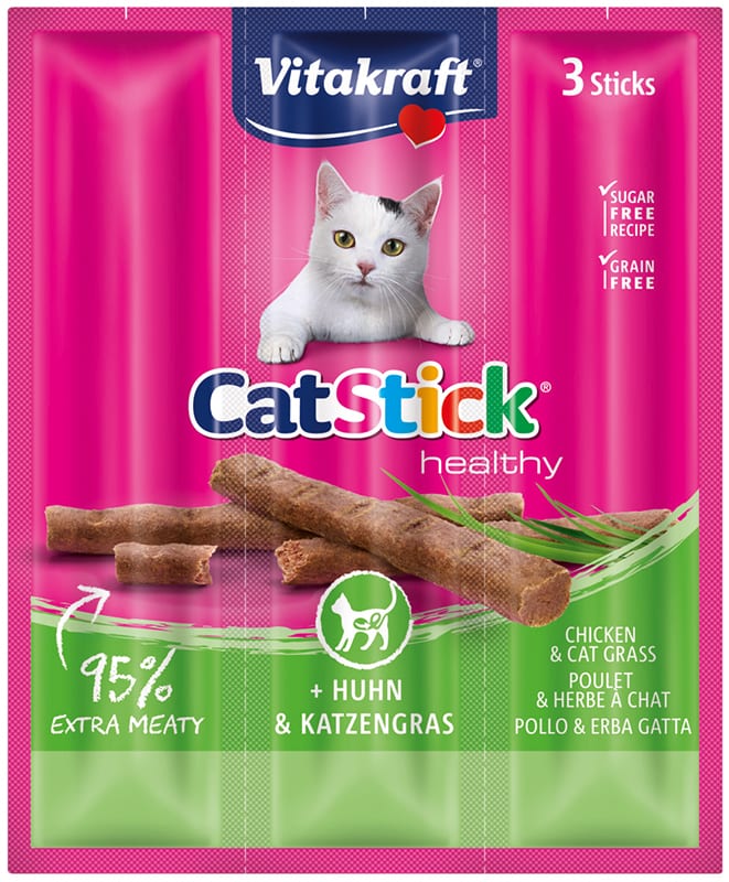 Vitakraft Cat Stick Mini Kip&kattengras
