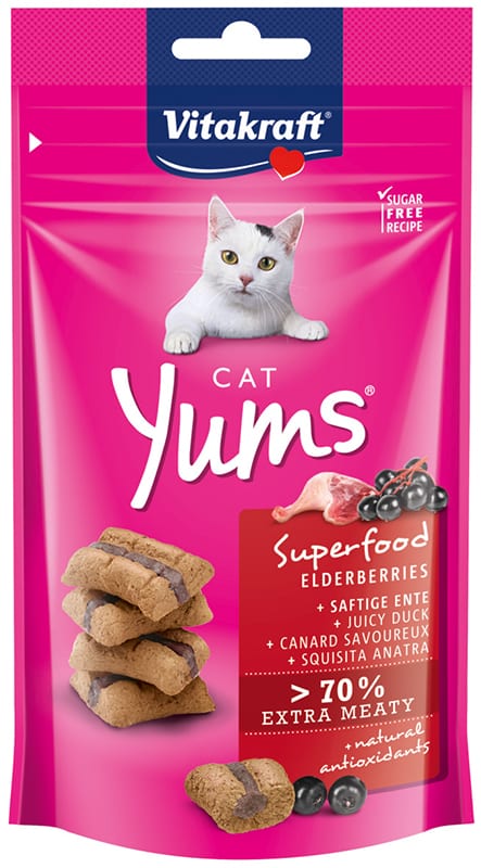 Vitakraft Cat Yums Superfood Vlierbessen, 40 Gr