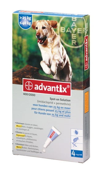 Advantix parasietbehandeling spot-on hond 400 4pip